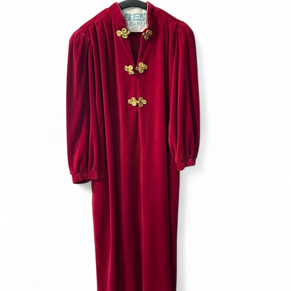 Vintage Ruth Norman New York Velour Caftan Size M